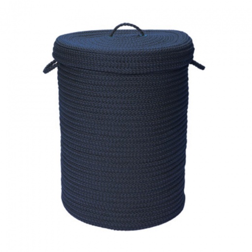 Simply Home Solid Navy 18x18x30 Hamper W/ Lid