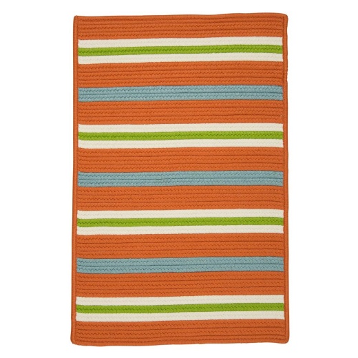 Painter Stripe Rug - Tangerine 3'X5'