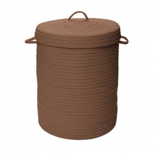 Simply Home Solid Cashew 18X18x30 Hamper W/ Lid