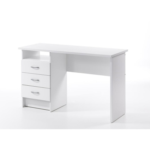 Tvilum Whitman Desk With 3 Drawers, White