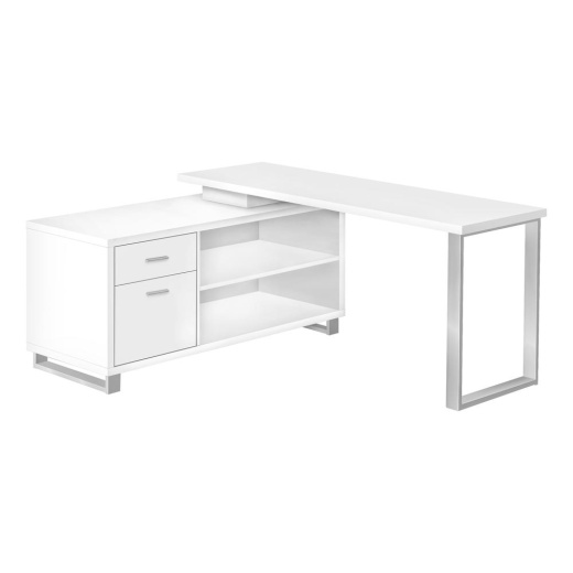 Monarch Computer Desk, Home Office Corner with Storage Drawers, 72L, L Shape, Work