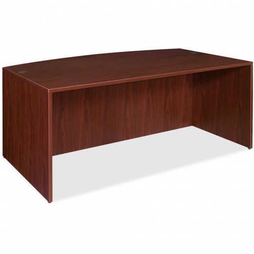 Lorell Essentials Series Bowfront Desk Shell