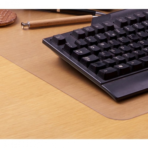 Desktex Anti Static Desk Pad 19 x 24 Clear vinyl desk mat with an anti  static additive to protect your computer equipment from damage by  attracting harmful dust away from your laptop