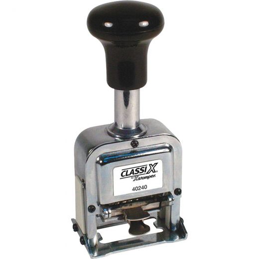Xstamper Self-Inking Auto Numbering Machine - Number Stamp - 6 Bands