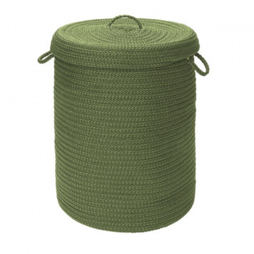 Simply Home Solid Moss Green 18x18x30 Hamper W/ Lid