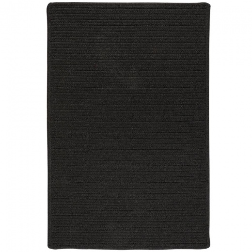 Sunbrella Solid-Ebony 9'X12' Outdoor Rug