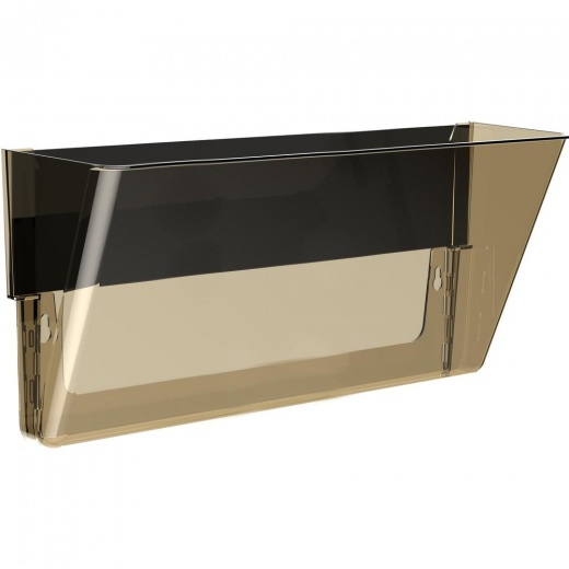 Storex Magnetic Wall File Pockets - 500 X Sheet - Magnetic, Heavy Duty - Smoke - Plastic - 1 Each