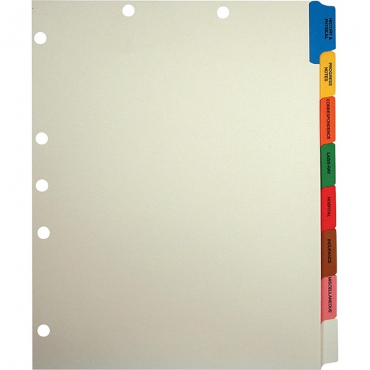 Tabbies 8-Side Tab Medical Chart Index Set