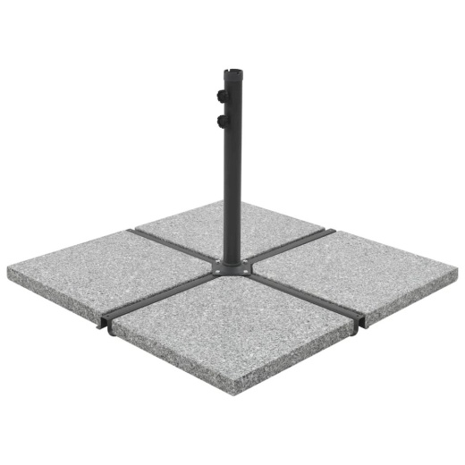 Vidaxl Umbrella Weight Plate Granite, 55.1 lb Square Gray, 45070
