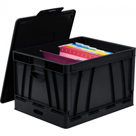 Storex Collapsible Storage Crate - 9.25 Gal Capacity