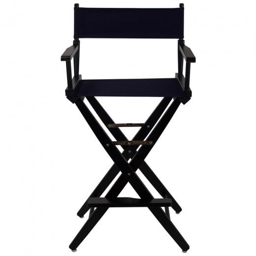 American Trails Extra-Wide Premium 30 Director's Chair - Black Frame with Navy Color Cover