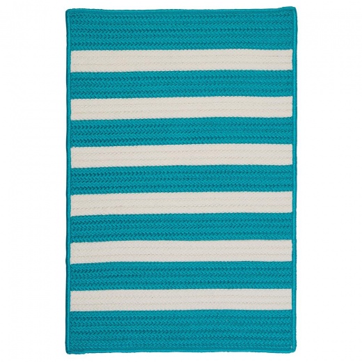 Stripe It- Turquoise 12'X15'