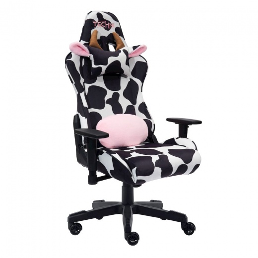 Rta Products TS85 Cow Print Luxx Series Gaming Chair