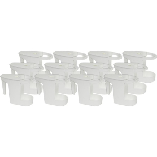 Genuine Joe Toilet Bowl Mop Caddy - 12 / Carton - White