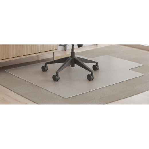 Deflecto Supermat+ Chairmat - Clear PVC Chair Mat for Home Office and Commercial Use