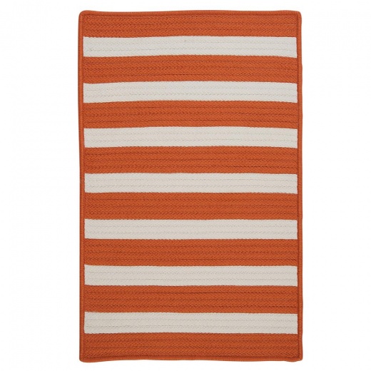 Stripe It- Tangerine 5'X8'