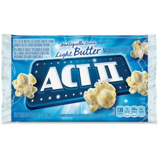 Act II Microwave Popcorn in Bulk - Light Butter Flavor - 2.75 Oz - 36 / Carton