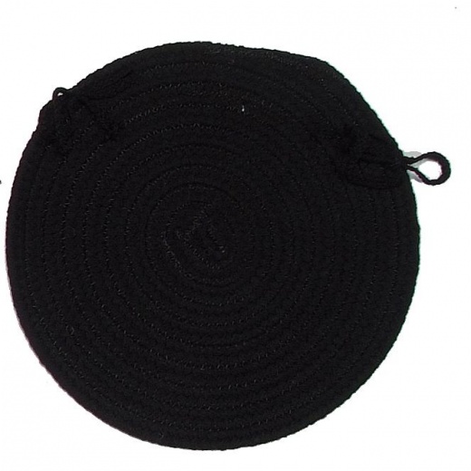 Bristol - Black 4' Round Rug by Colonial Mills