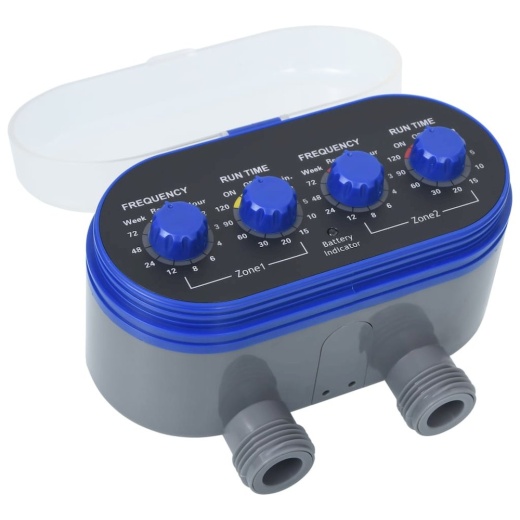 VidaXL Double Outlet Water Timer With Ball Valves 7889