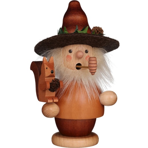 Natural Woodsman with Squirrel Incense Burner - Thumbnail 2
