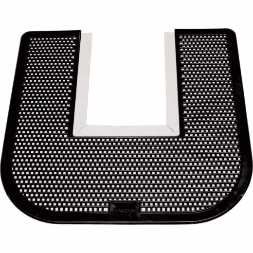 Genuine Joe Deodorizing Commode Mat - Restroom - Black - 6 / Carton