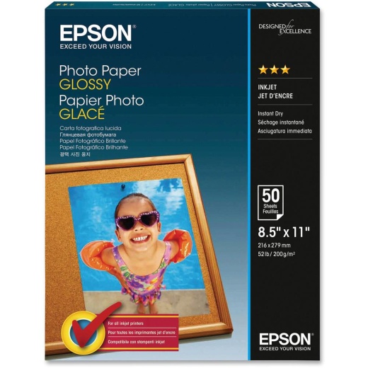 Epson Glossy Finish Photo Paper - 92 Brightness - 96% Opacity