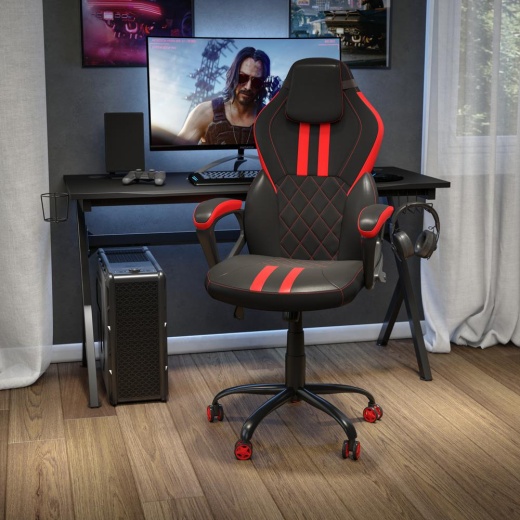 Multi-Use Footrest Swivel Height Adjustable Gaming Ottoman