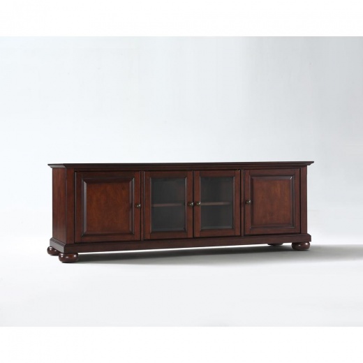 Alexandria 60" Low Profile TV Stand in Mahogany