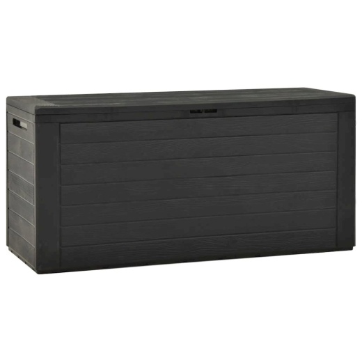 Vidaxl Garden Storage Box Anthracite 45.7"X17.3"X21.7"