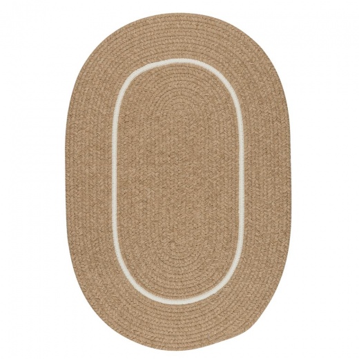 Silhouette - Sand 2'X12' Braided Rug from Colonial Mills