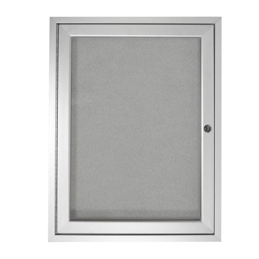 Ghent 36"x36" 1-Door Outdoor Enclosed Vinyl Bulletin Board