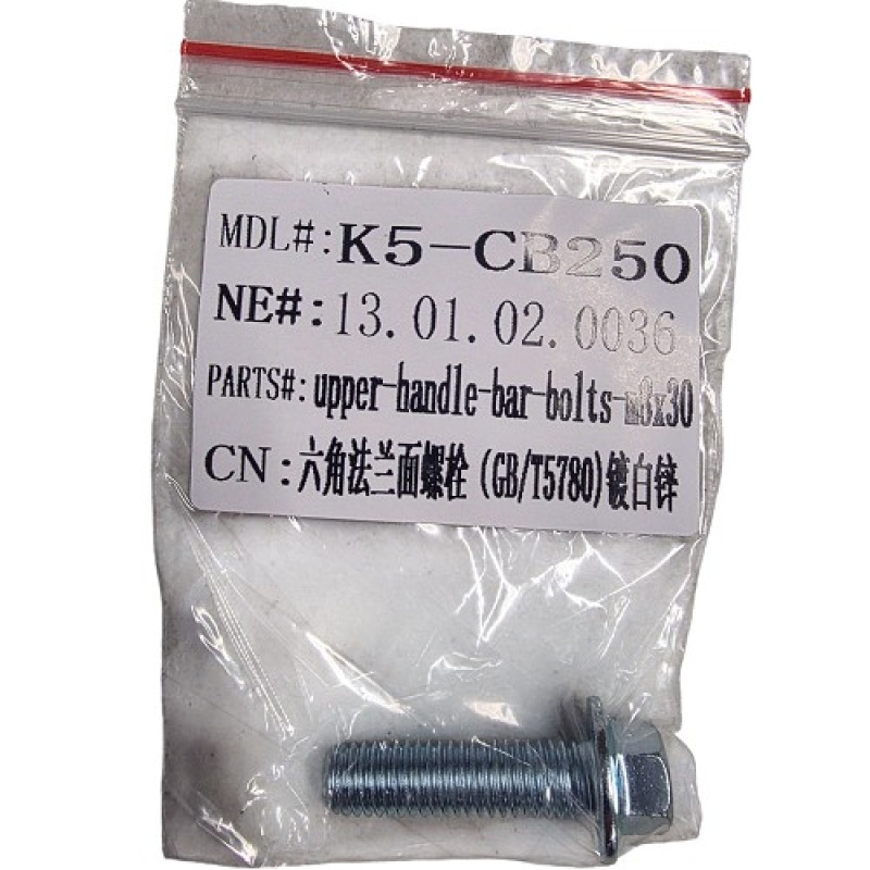 Mototec X5 Bolt M8x30 Flange Head