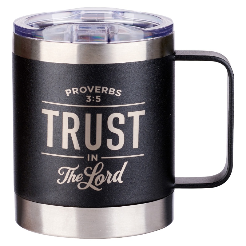 Mug Ss Camp Black Trust In The Lord Prov. 3:5
