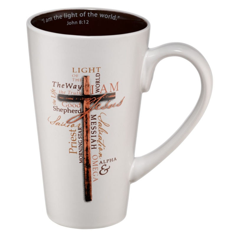 Mug Cross Light Of The World John 8:12