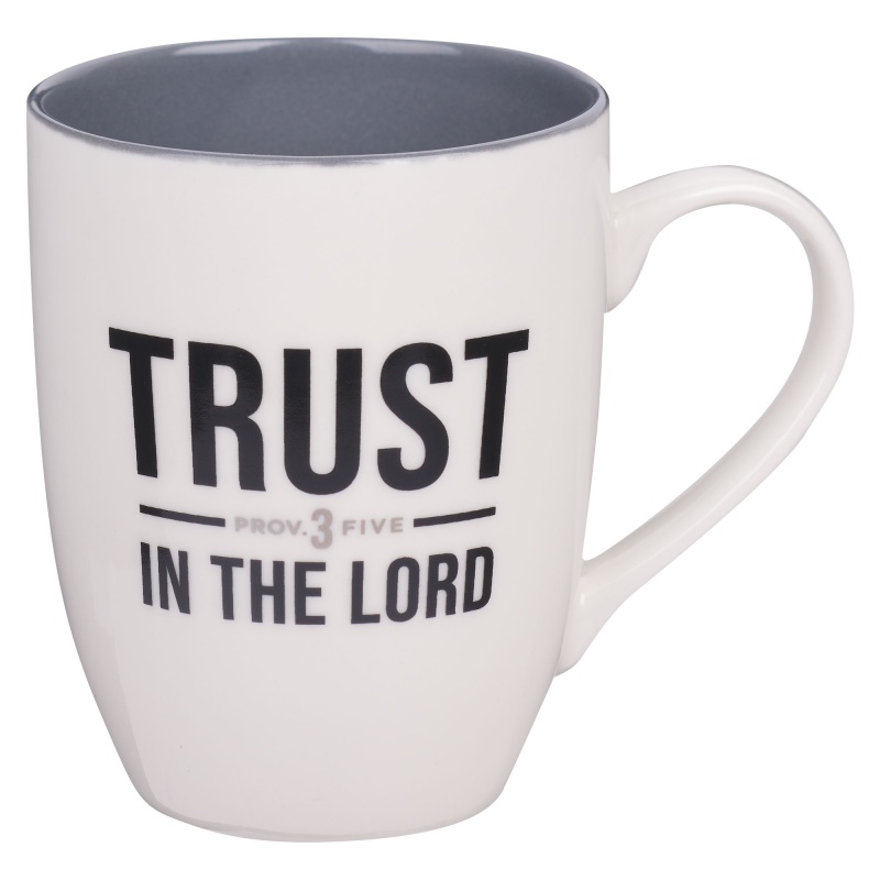 Trust in the Lord Gray Ceramic Mug
