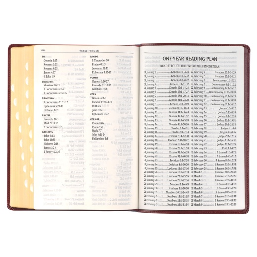 KJV Bible Giant Print Full-Size Faux Leather, Burgundy