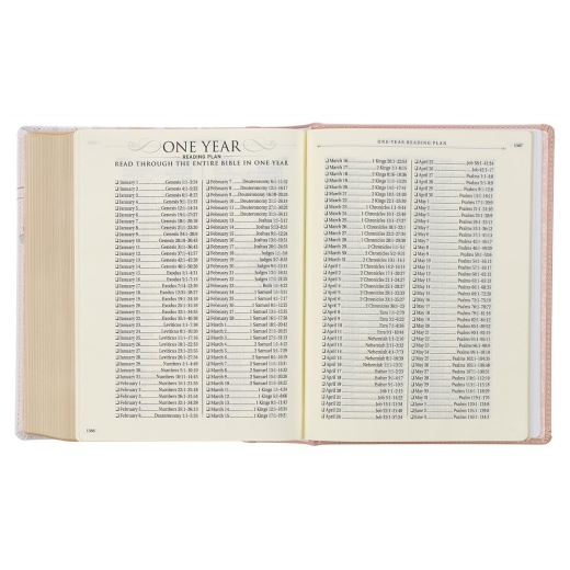 KJV Note-Taking Bible Faux Leather HC, Pink Floral Printed