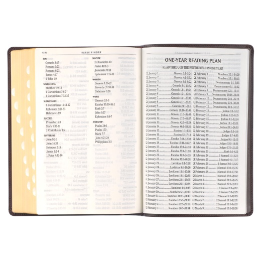 Kjv Bible Giant Print Full-Size Faux Leather, Espresso Brown