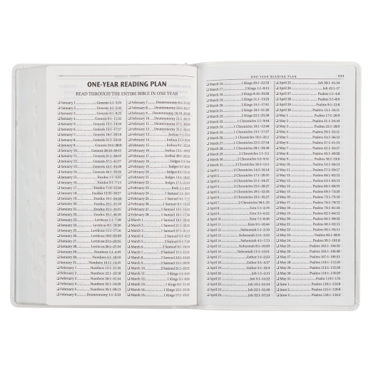 KJV Bible Thinline LP Faux Leather, White