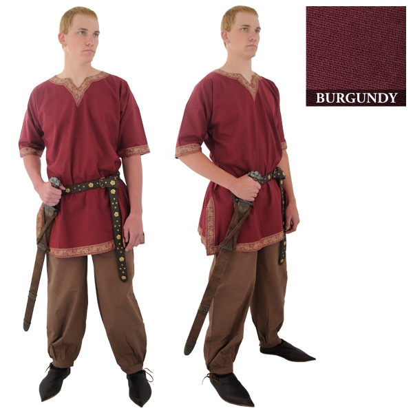 Viking Shirt: Burgundy, Large