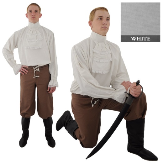 Napoleonic Shirt: White, Large