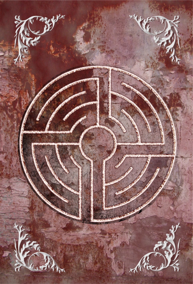 St. Lambertus Labyrinth Mindful Tracing Art Journal - Warm Wood