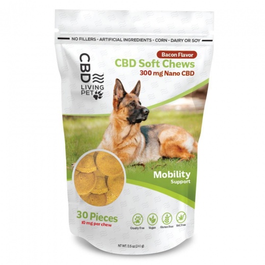 Cbd Dog Chews Bacon Flavor - Mobility Support Single / 30Ct Bag 300Mg