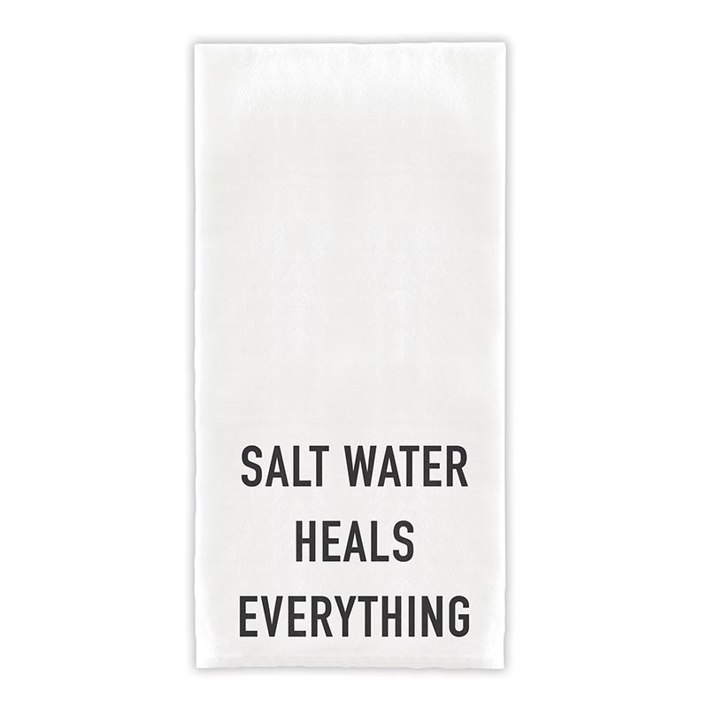 Face To Face Thirsty Boy Towel - Salt Water Heals Everything