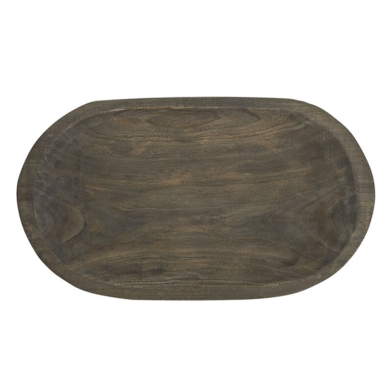 Paulownia Wood Platter - Charcoal