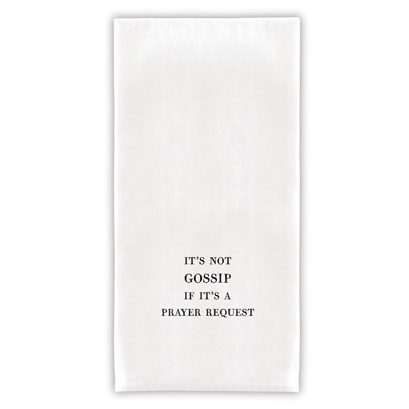 Face To Face Thirsty Boy Towels - Gossip Prayer Request
