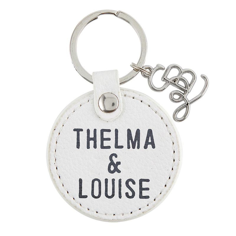Face To Face Leather Key Tag - Thelma & Louise