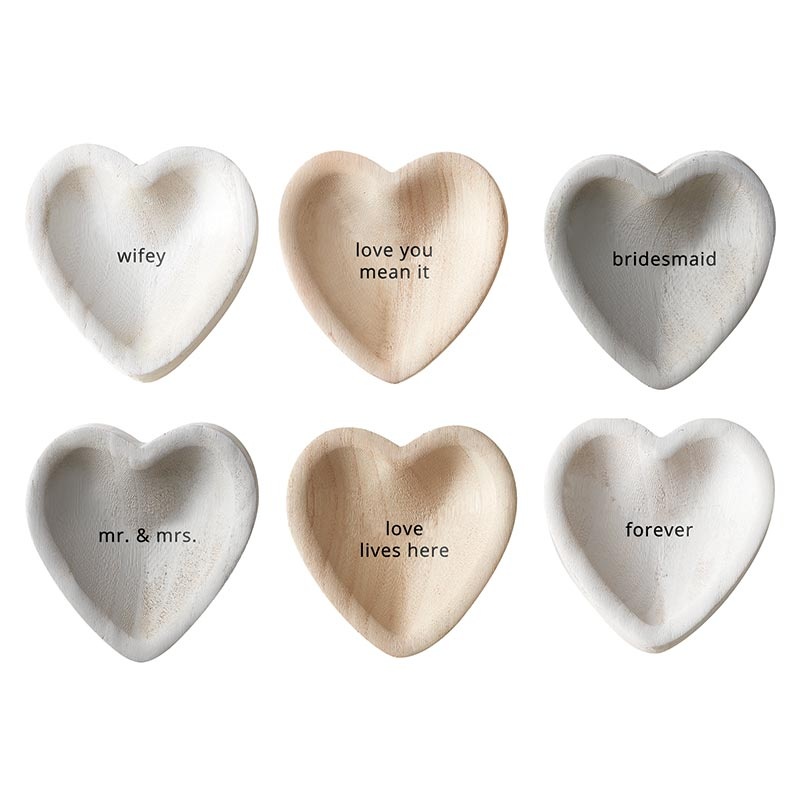 Pack Smart - Paulownia Heart Trinket Tray