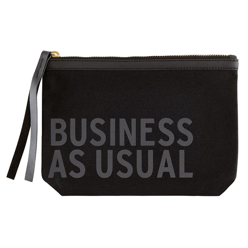 Black Canvas Pouch - Business As Usual