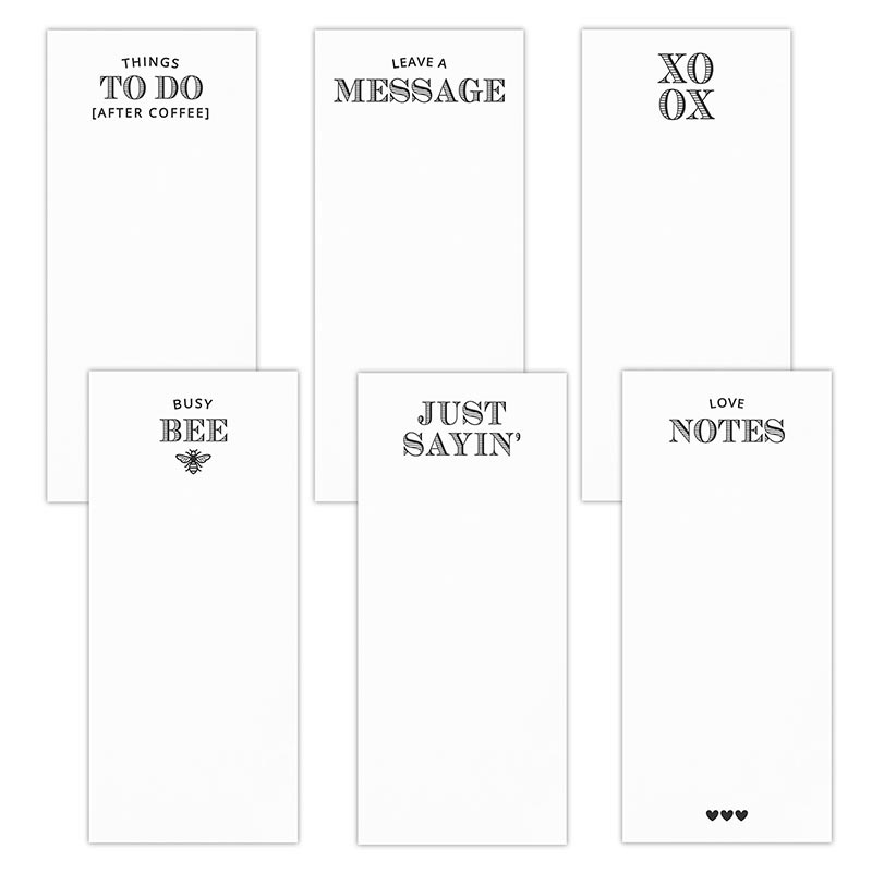 Notepaper In Acrylic Tray Collection